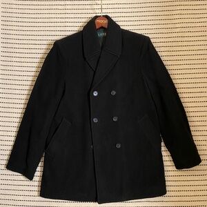 Ralph Lauren Men's Peacoat Wool Blend Like New